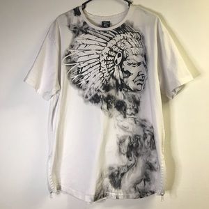 Hustle Gang XL T-Shirt White With Native Logo